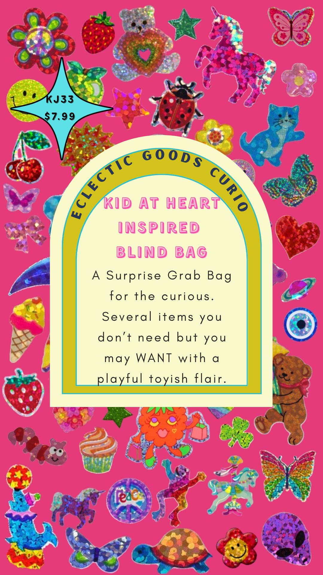 Eclectic Goods Curio Kid at Heart Blind Bag