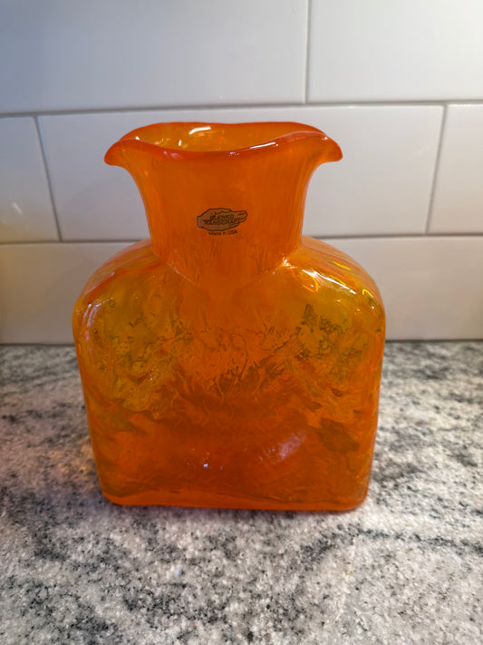 Orange Blenko 384 Water Pitcher