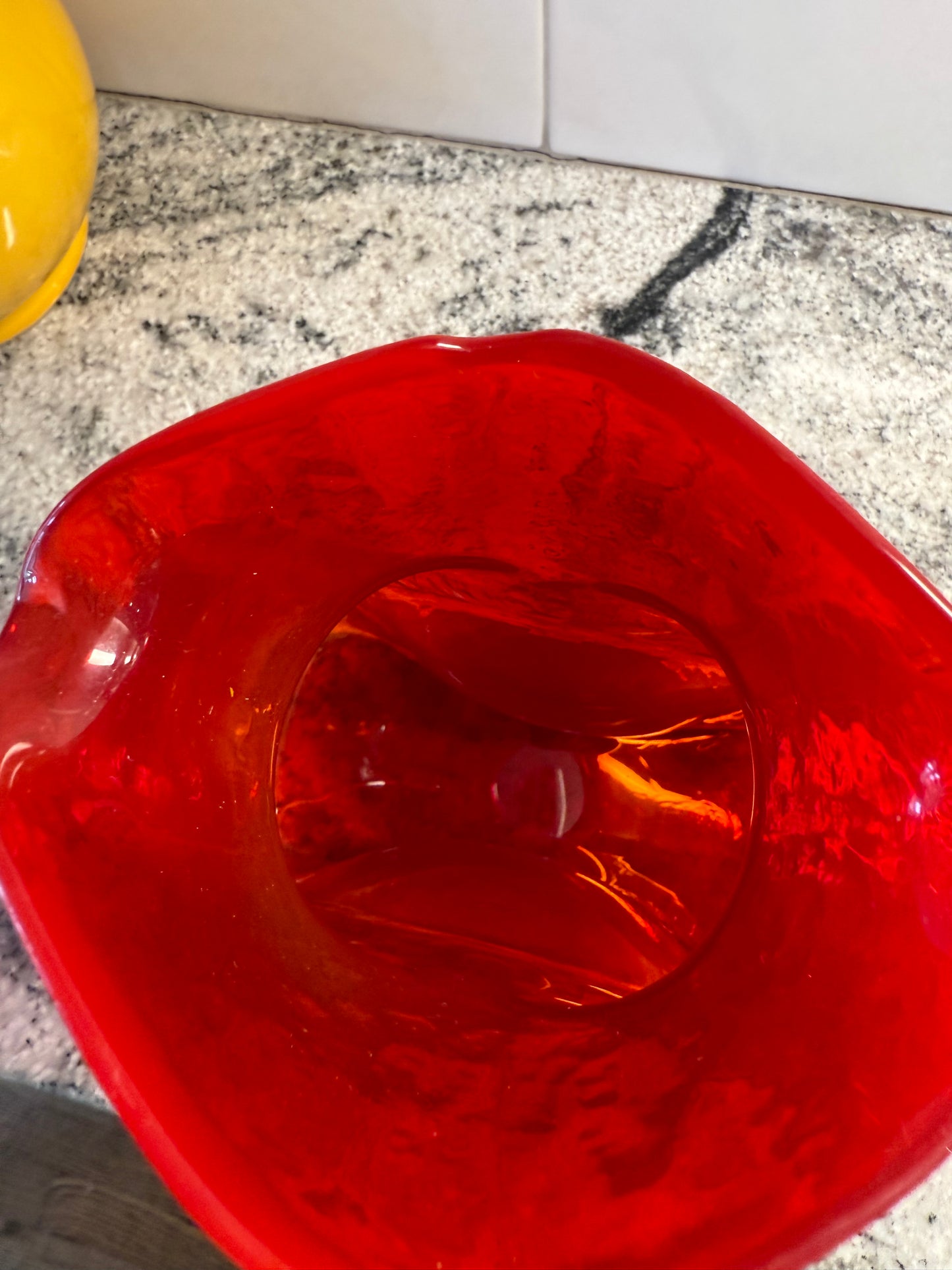 Ruby Red Blenko Water Pitcher